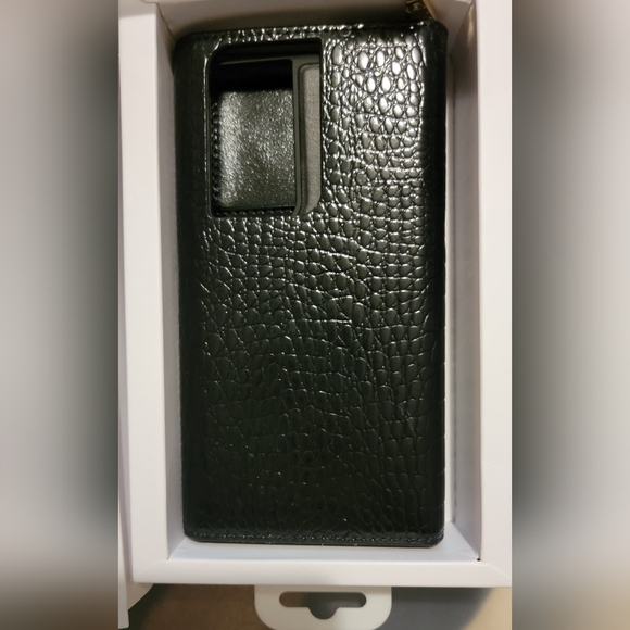 NEW Ideal of Sweden Neo Noir Croc Studio Clutch for Galaxy S21 Ultra - Picture 10 of 12